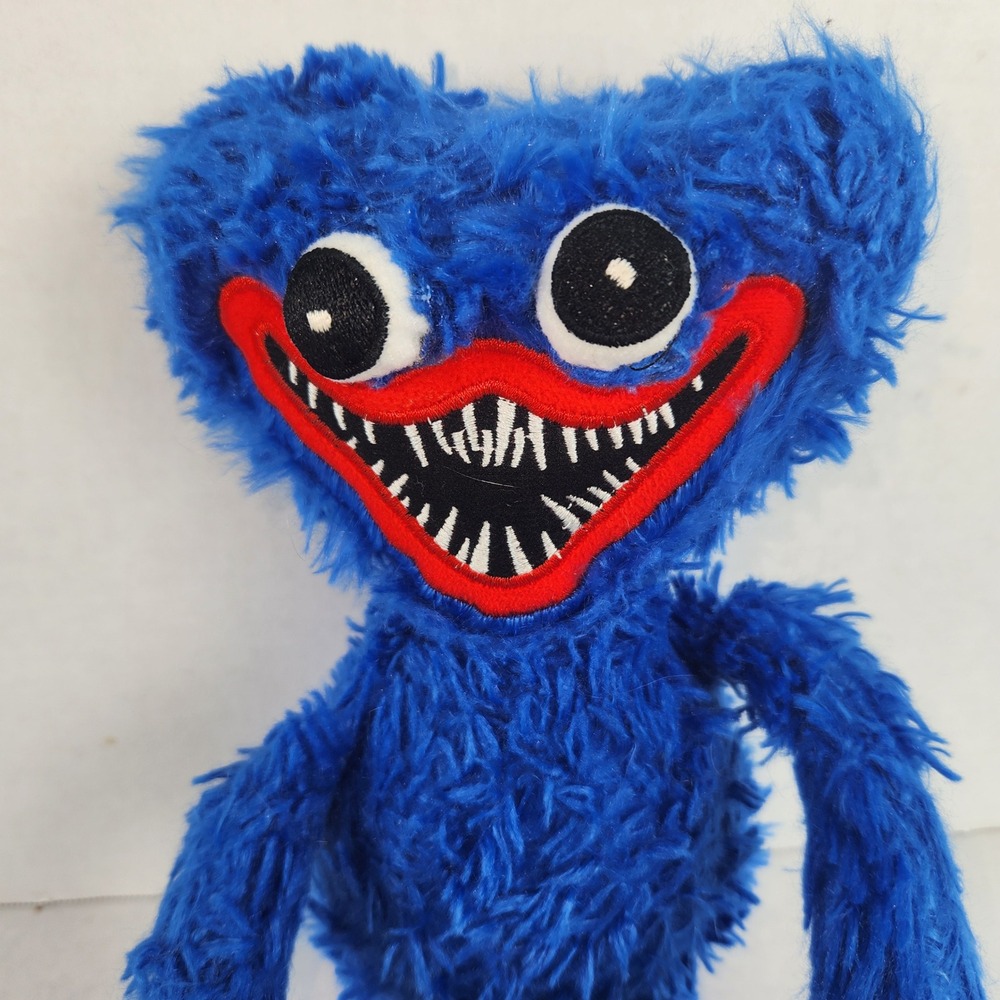 Poppy Playtime Huggy Wuggy Plush Blue Horror Game Monster 16 Inch Toy